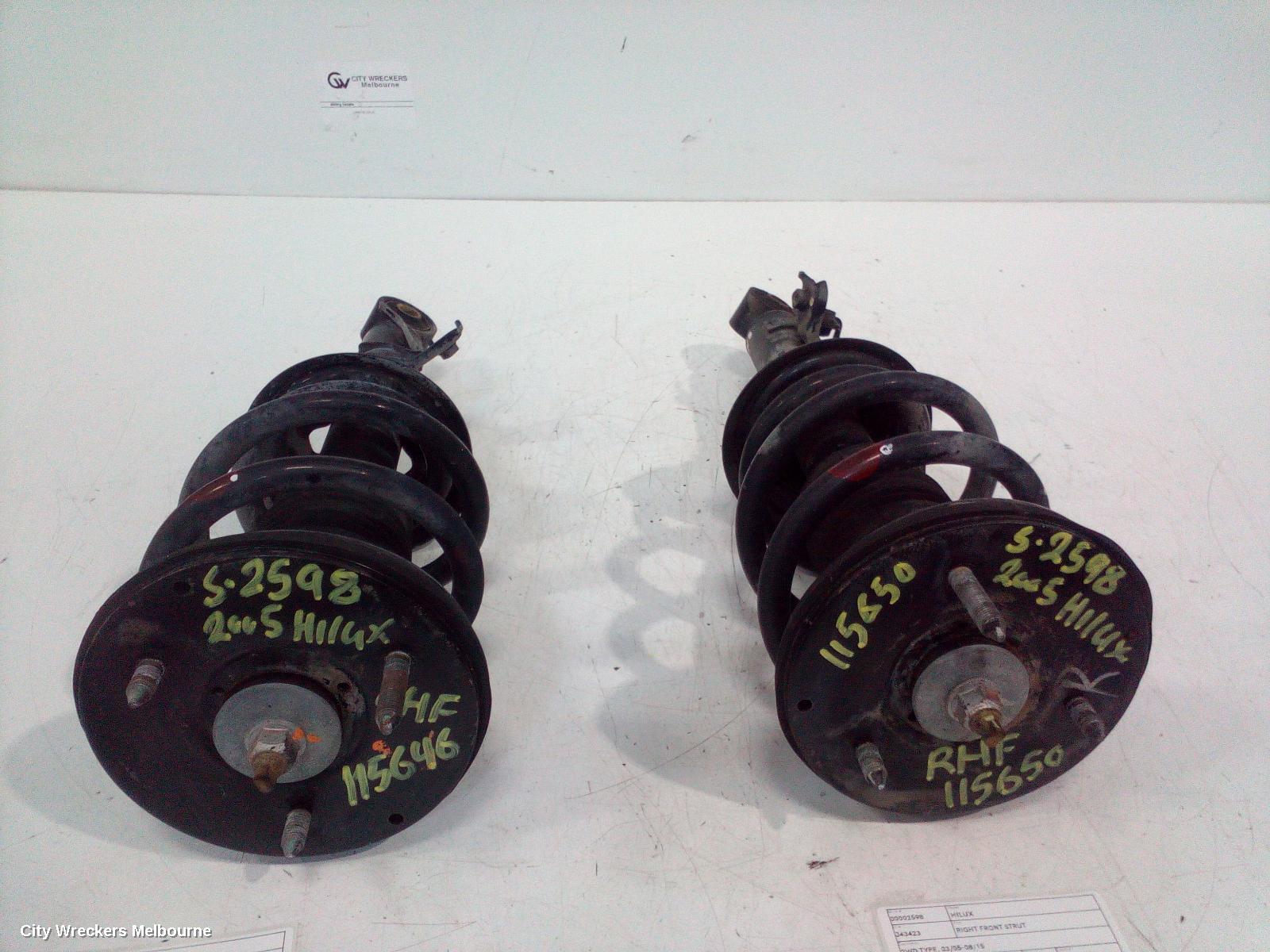 TOYOTA HILUX ABS PUMP/MODULATOR, P/N 4405071010, 03/2005 - 08/2015
