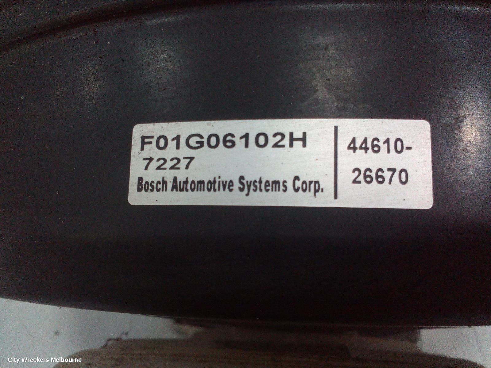 TOYOTA HIACE BRAKE BOOSTER, TRH, PETROL, 2.7, 2TR-FE, MANUAL, 03/2005 - 10/2010
