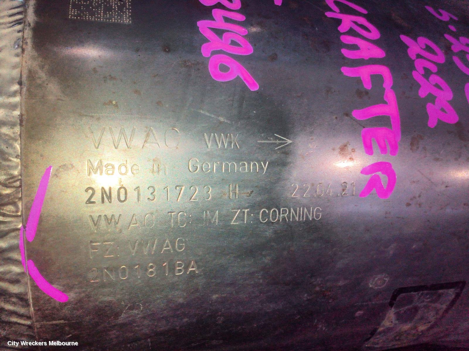 VOLKSWAGEN CRAFTER PARTICULATE FILTER/DPF, DIESEL, 2.0, DAUA CODE, SY1, 08/2017 ONWARDS