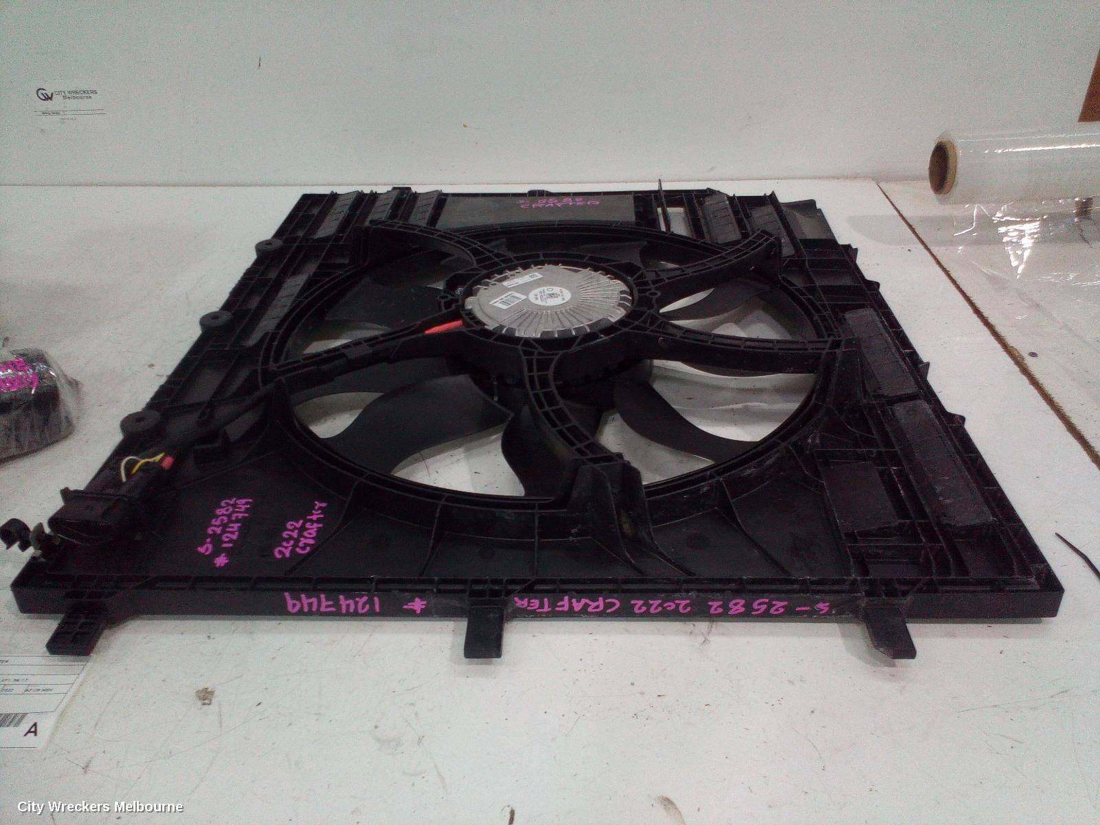 VOLKSWAGEN CRAFTER FAN, RADIATOR FAN, DIESEL, 850W, SY1, 08/2017 ONWARDS