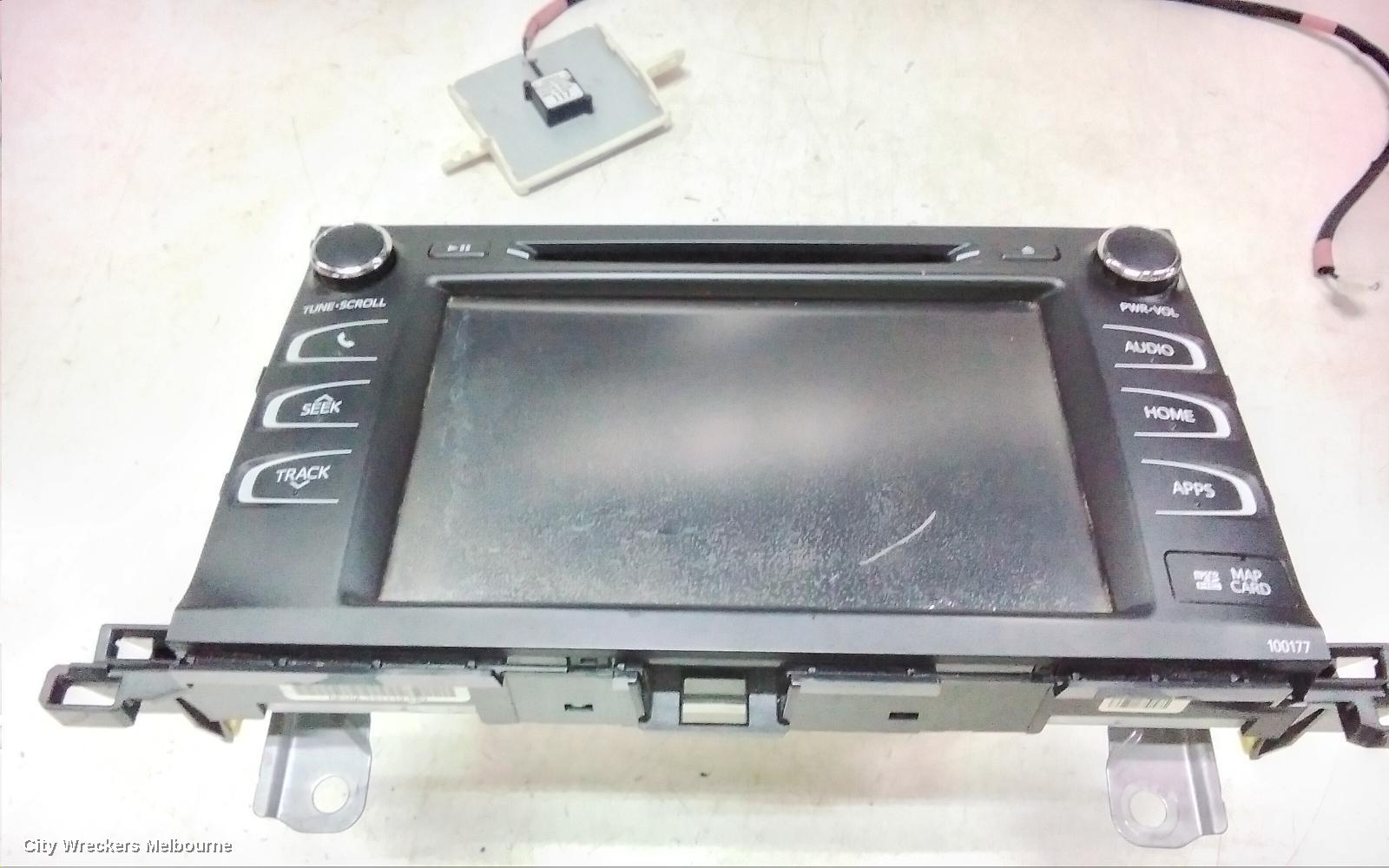TOYOTA KLUGER RADIO/CD/DVD/SAT/TV, SAT NAV HEAD UNIT, GSU50/GSU55, 12/2013 - 02/2021