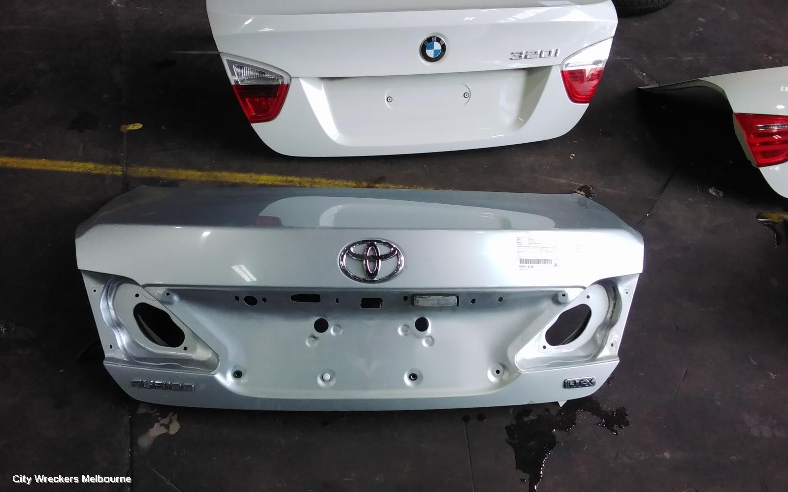 TOYOTA AURION BOOTLID/TAILGATE, BOOTLID, GSV40R, AT-X/PRODIGY/TOURING/WHITE LE, NON SPOILER TYPE, 08/2009 - 03/2012