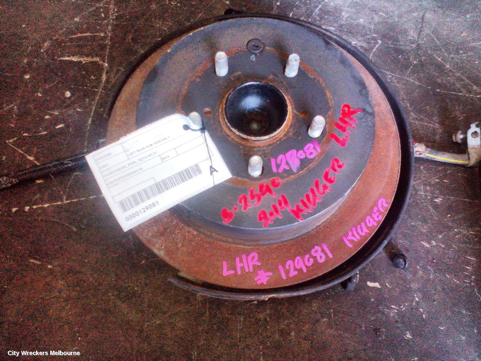 TOYOTA KLUGER LEFT REAR HUB ASSEMBLY, GSU50/GSU55, FWD, 12/2013 - 02/2021