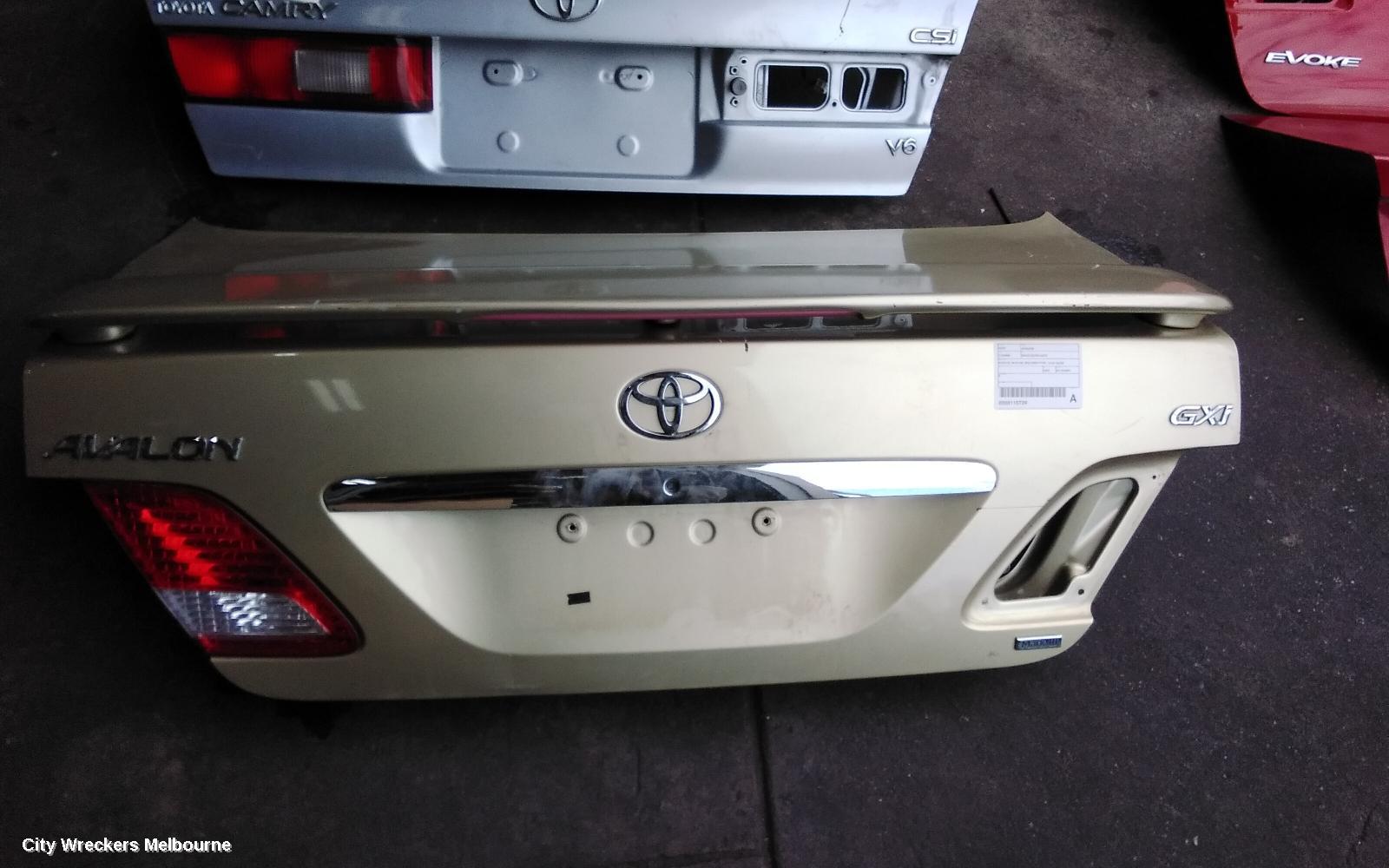 TOYOTA AVALON BOOTLID/TAILGATE, BOOTLID, MCX10R, SPOILERED TYPE, 10/2003 - 06/2005