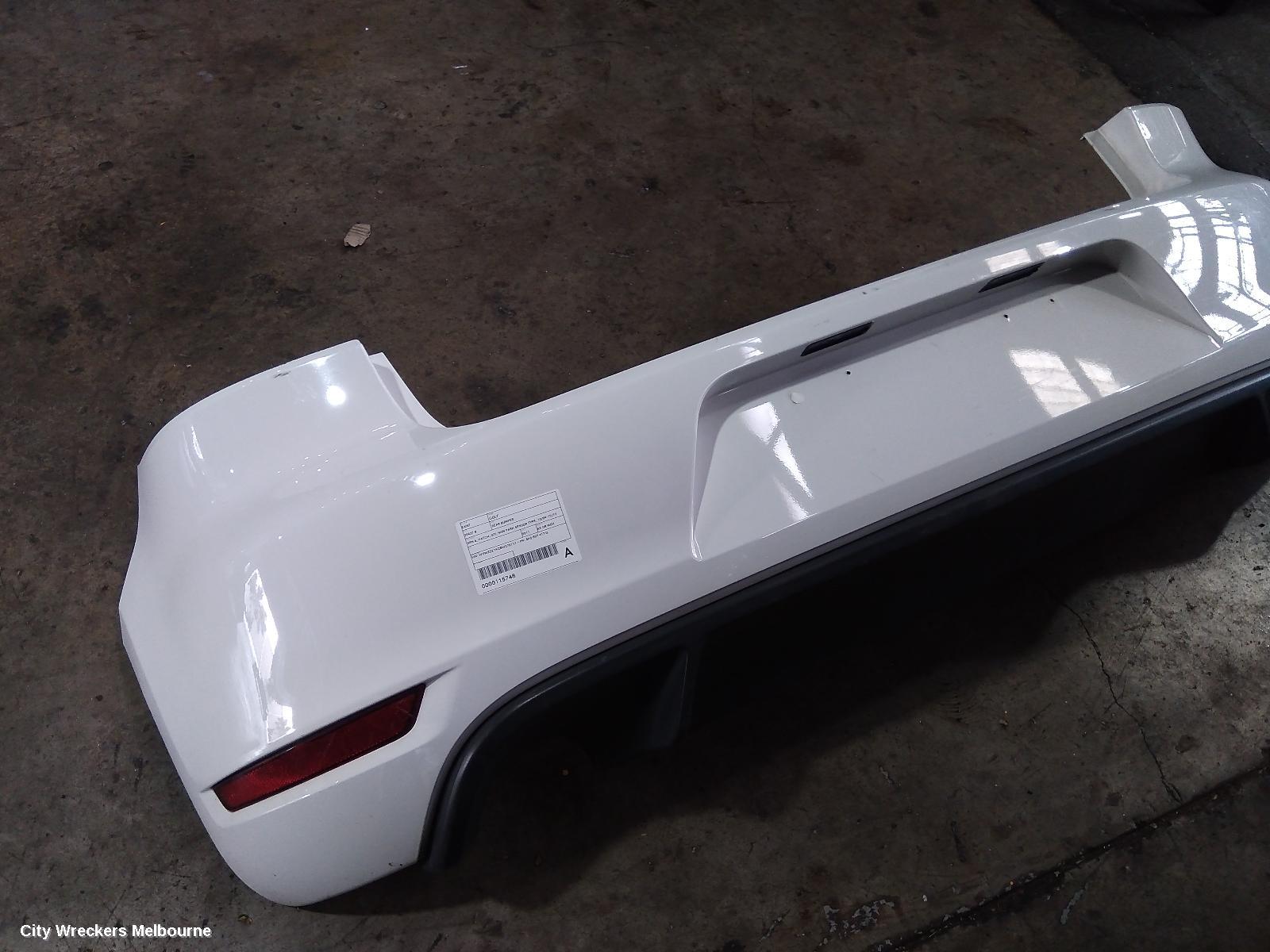 VOLKSWAGEN GOLF REAR BUMPER, GEN 6, HATCH, GTI, NON PARK SENSOR TYPE, 10/2009 - 12/2012