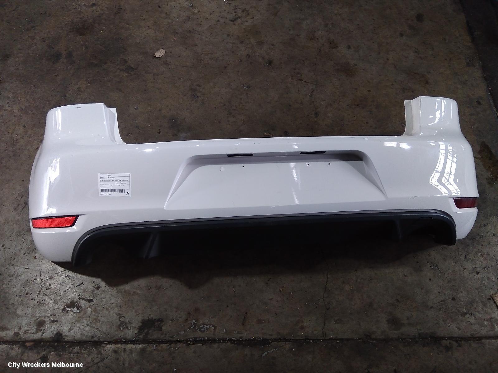 VOLKSWAGEN GOLF REAR BUMPER, GEN 6, HATCH, GTI, NON PARK SENSOR TYPE, 10/2009 - 12/2012
