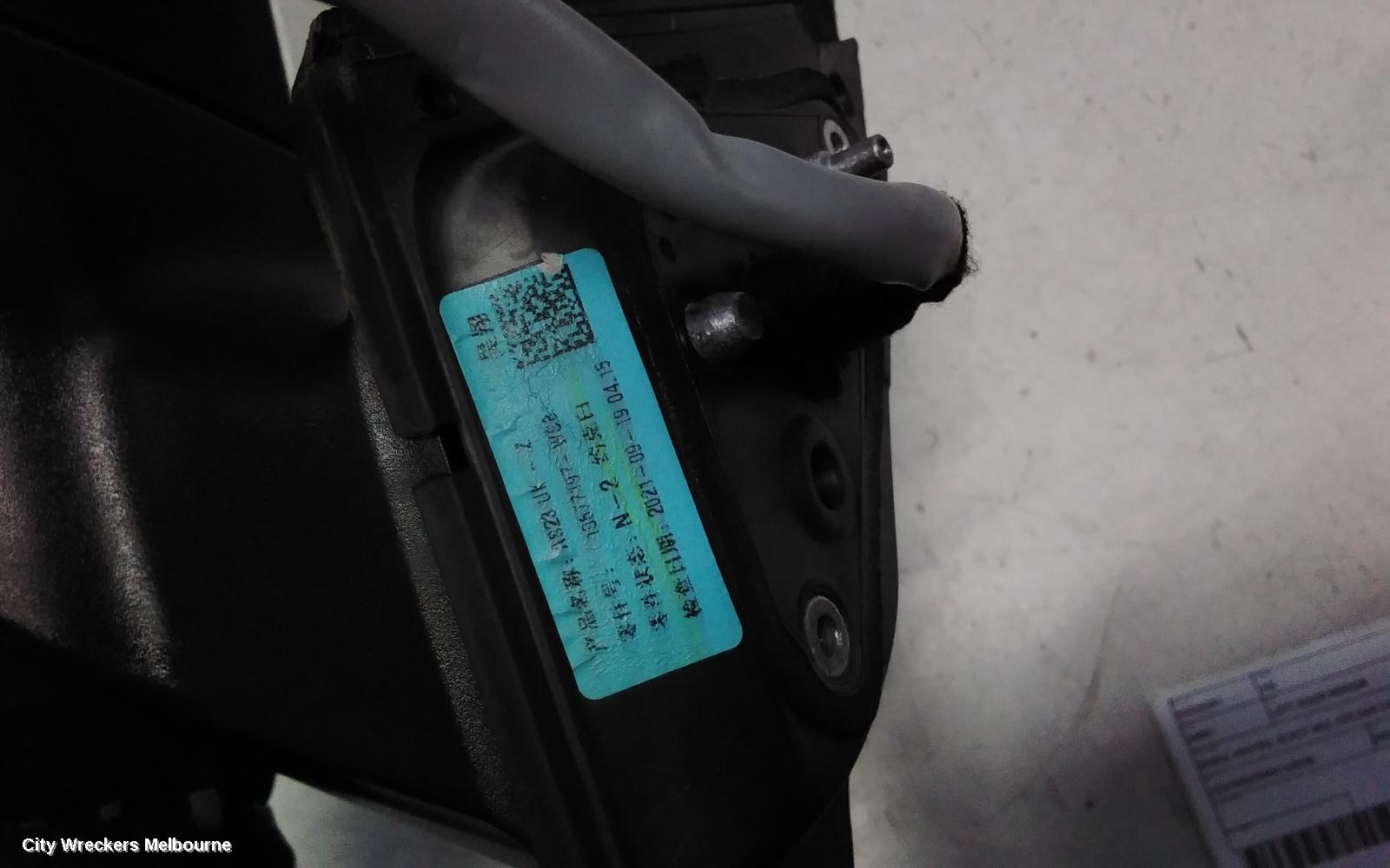 MG HS LEFT DOOR MIRROR, SAS23, HEATED, ELECT ADJ, COLOUR CODED, 09/2019 ONWARDS