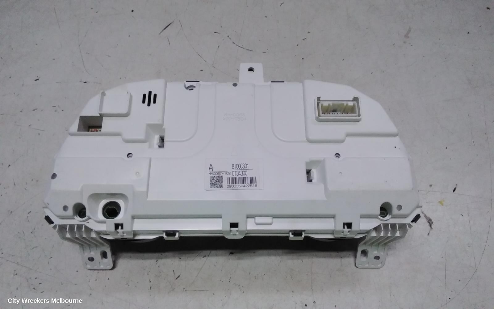 MITSUBISHI ASX INSTRUMENT CLUSTER, PETROL, AUTO T/M, XA-XD, 05/2010 ONWARDS