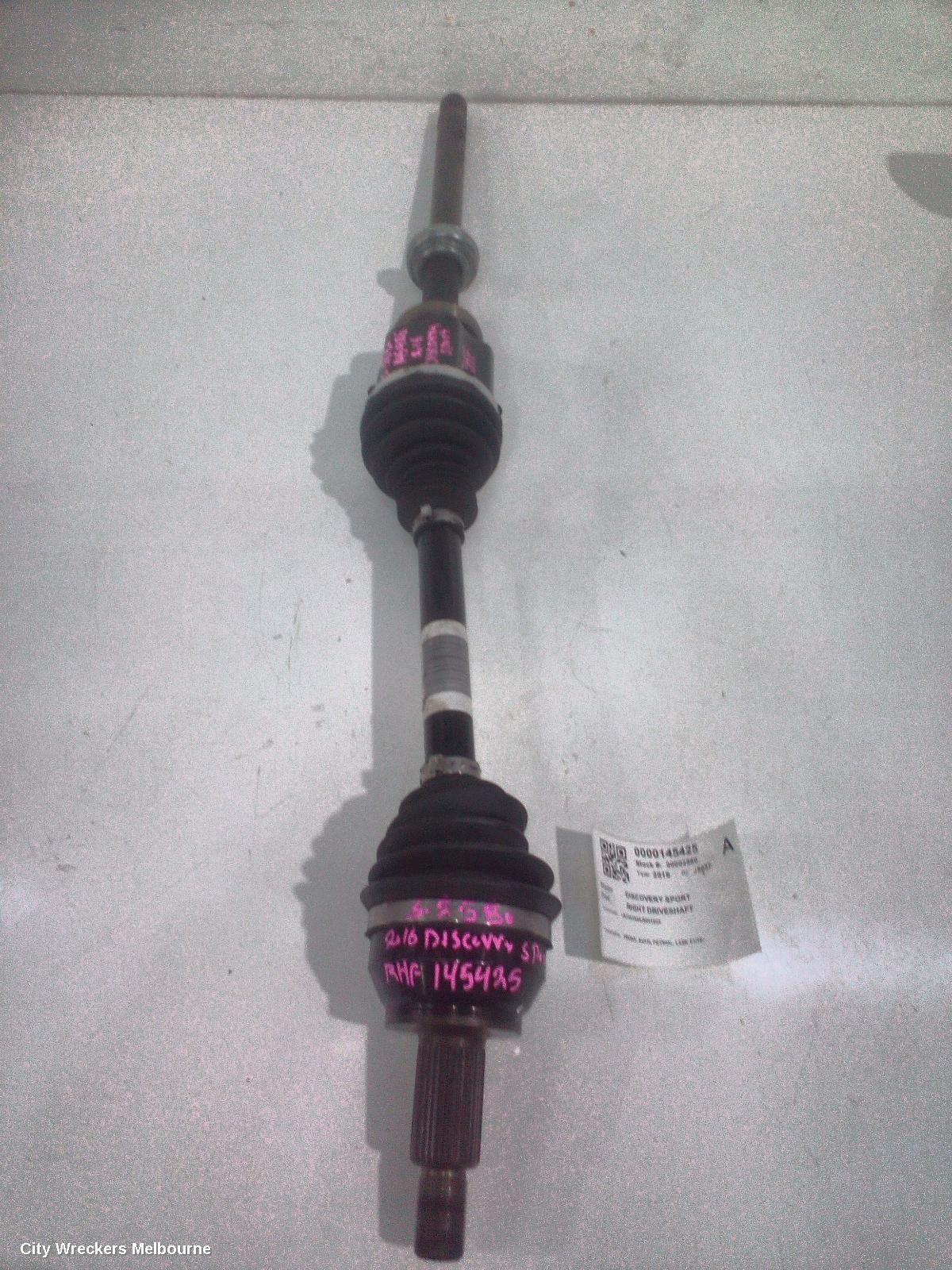 LAND ROVER DISCOVERY SPORT RIGHT DRIVESHAFT, FRONT, AUTO, PETROL, L550, 01/2015 ONWARDS