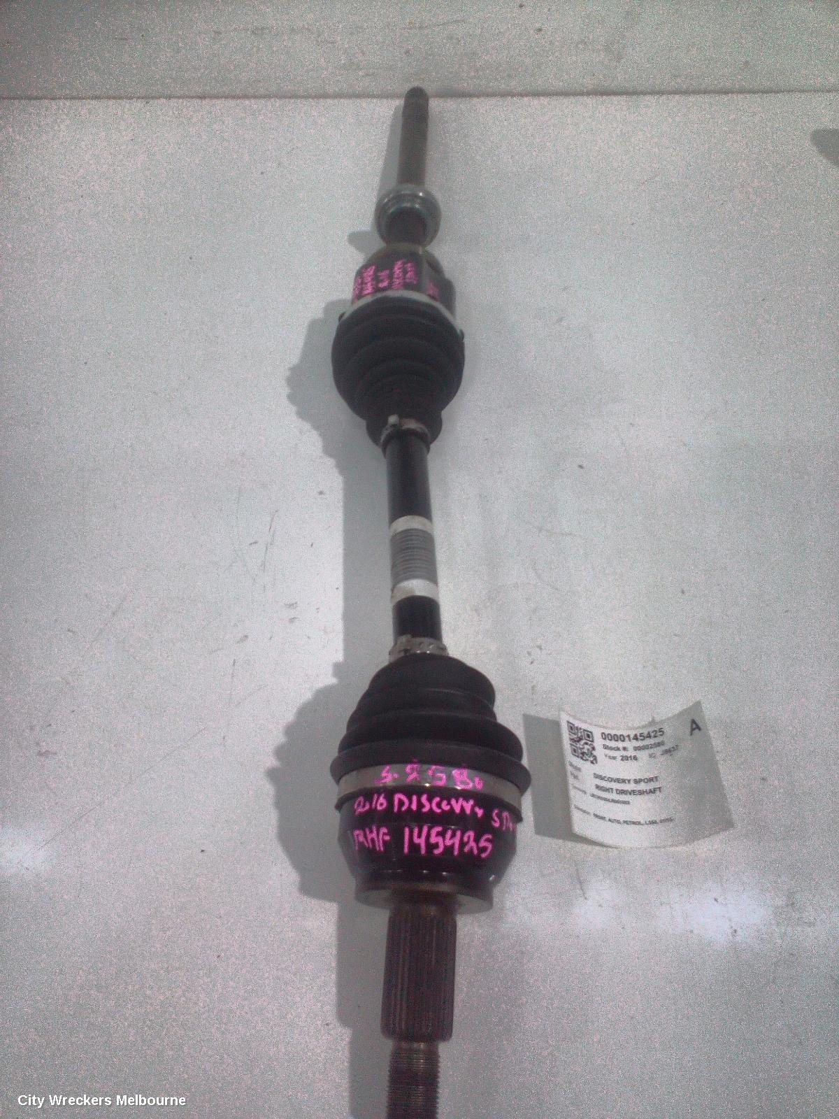 LAND ROVER DISCOVERY SPORT RIGHT DRIVESHAFT, FRONT, AUTO, PETROL, L550, 01/2015 ONWARDS