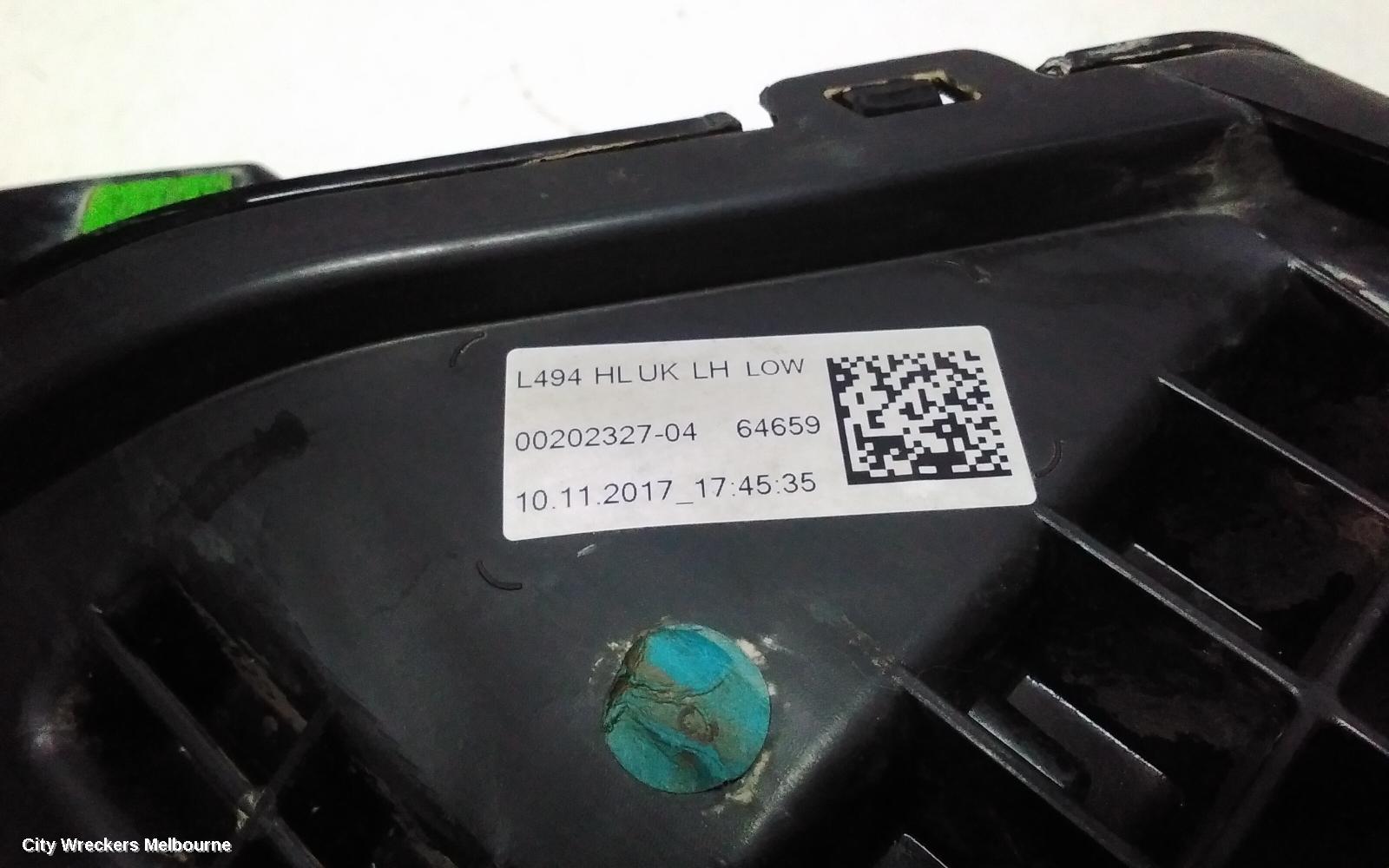 LAND ROVER RANGEROVER SPORT LEFT HEADLAMP, L494, W/ LED TYPE, PREMIUM TYPE, 11/2017 - 04/2022