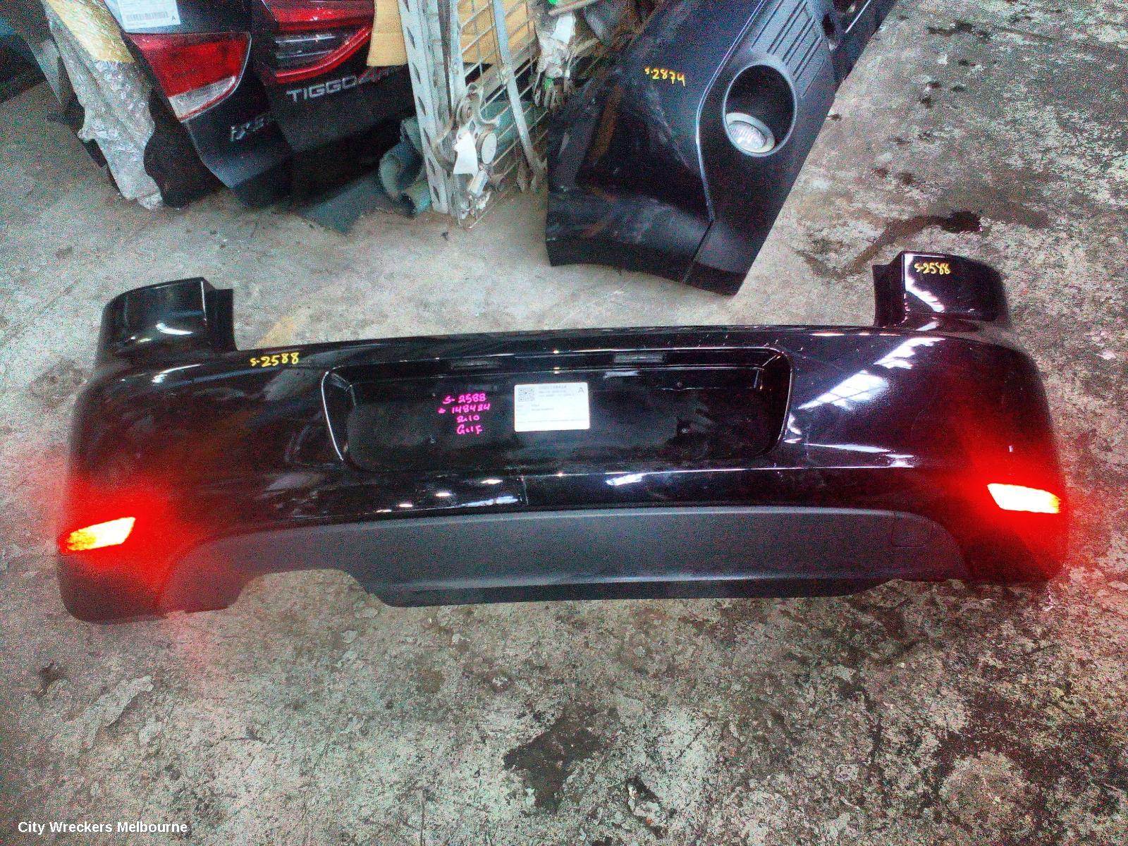 VOLKSWAGEN GOLF REAR BUMPER, GEN 6, HATCH, GTD, NON PARK SENSOR TYPE, 06/2010 - 12/2012