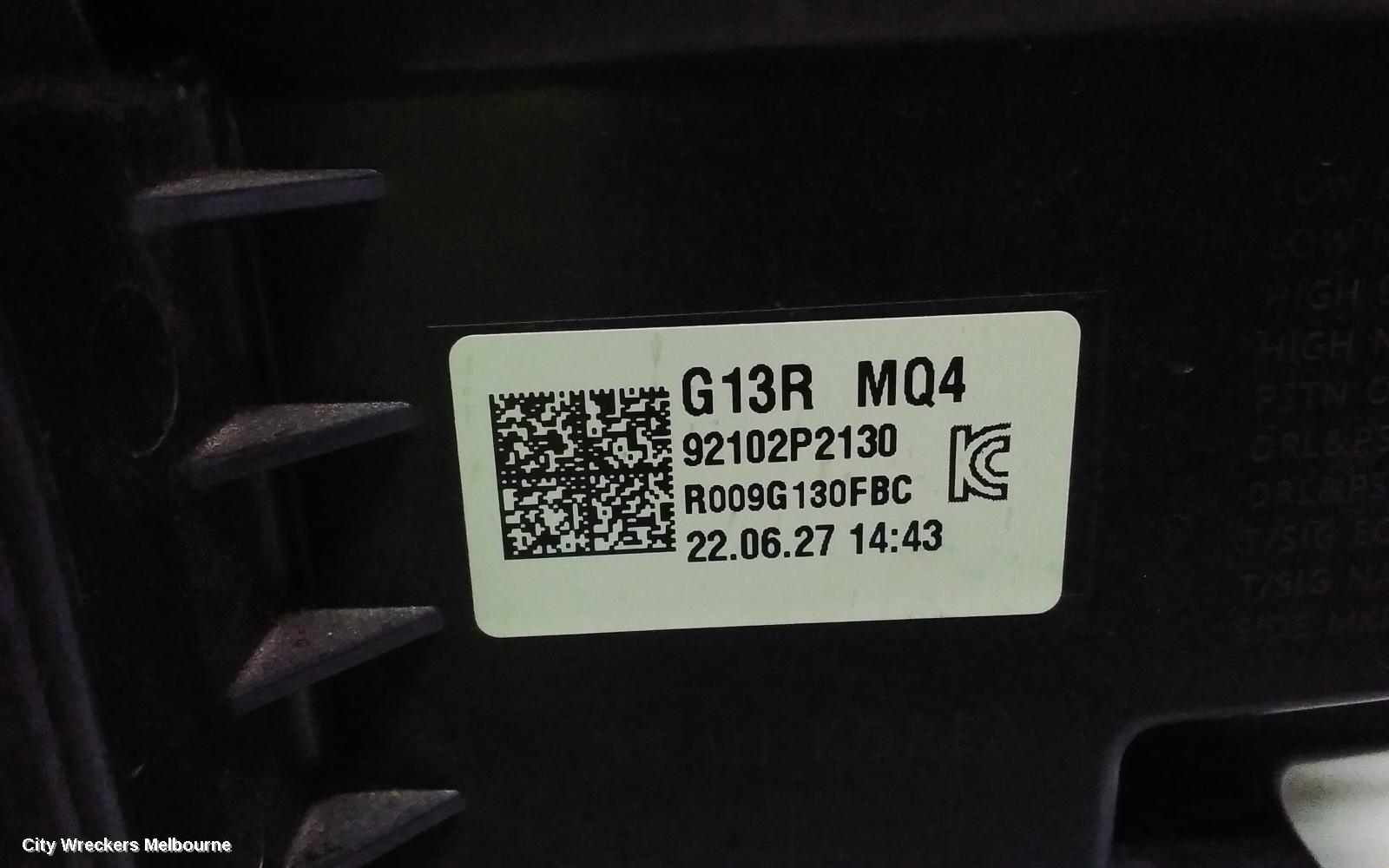 KIA SORENTO RIGHT HEADLAMP, MQ4, LED PROJECTOR TYPE, 02/2020 ONWARDS