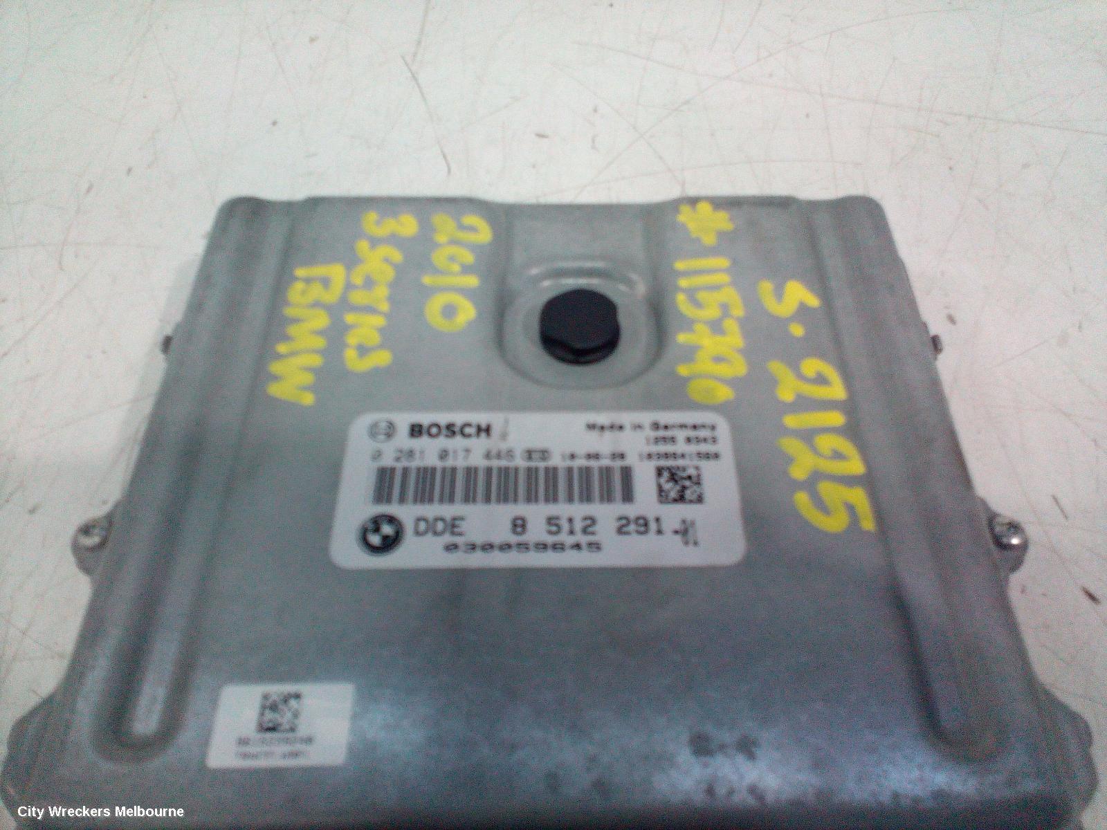BMW 3 SERIES ECU, ENGINE ECU, 2.0, DIESEL, MANUAL T/M, ECU ONLY, E90-E93, 03/2005 - 09/2013
