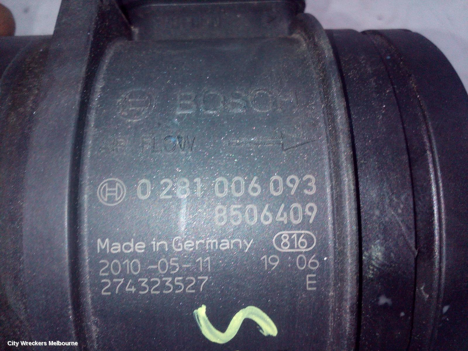 BMW 3 SERIES AIR FLOW METER, 2.0, N47N/N47T, DIESEL, E90/E92, 09/2009 - 09/2013