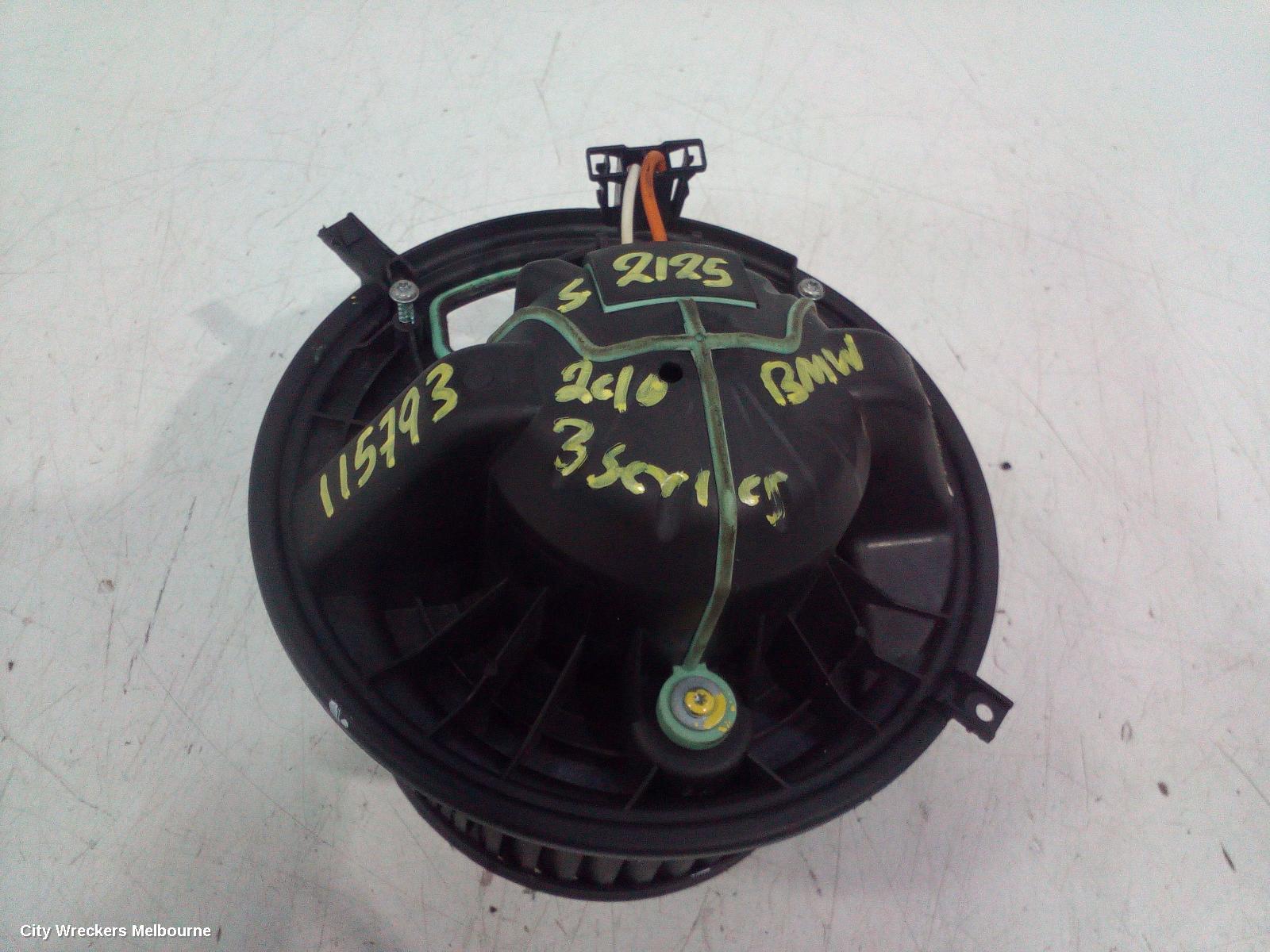 BMW 3 SERIES HEATER FAN MOTOR, E90/E91/E92/E93, 03/2005 - 09/2013
