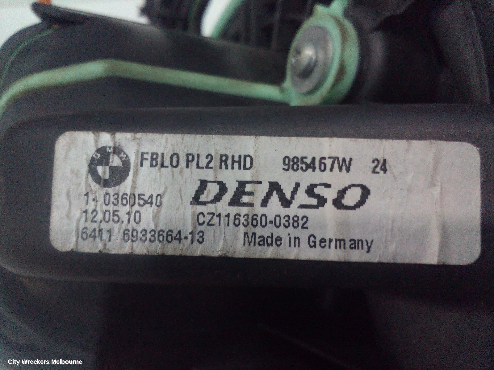 BMW 3 SERIES HEATER FAN MOTOR, E90/E91/E92/E93, 03/2005 - 09/2013