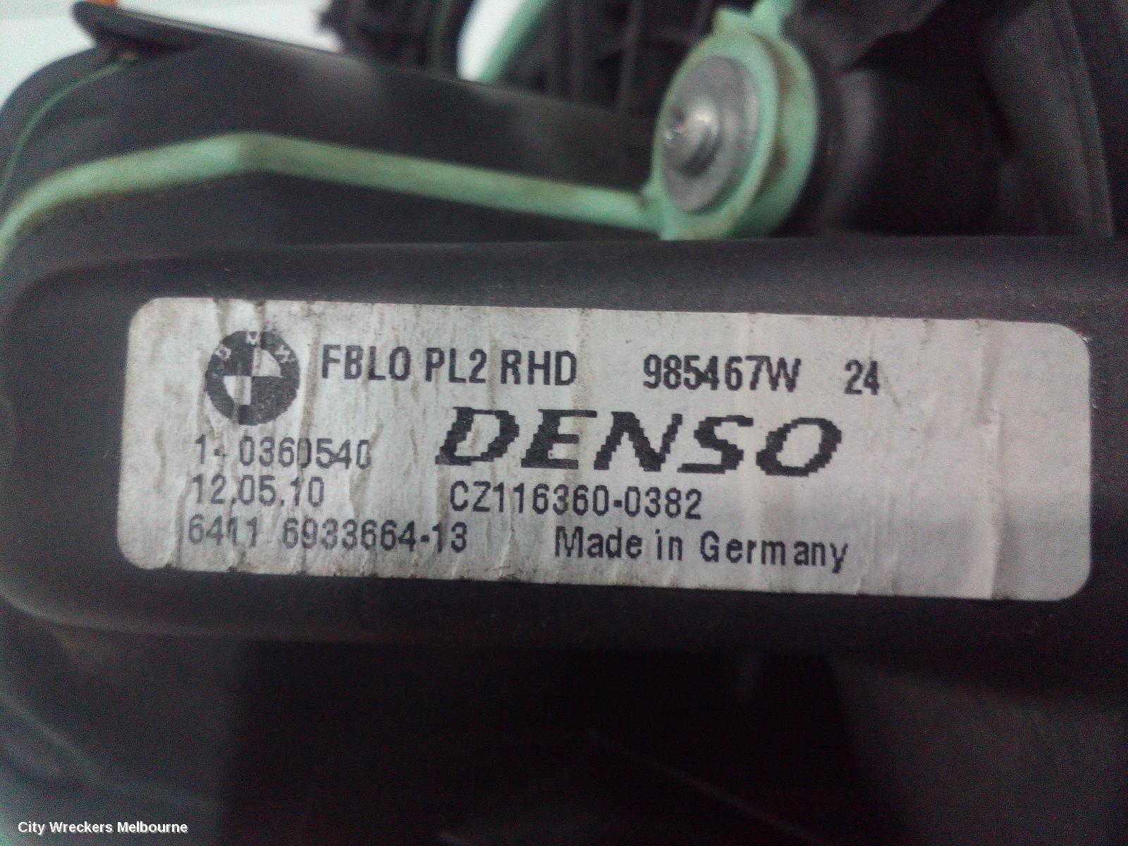 BMW 3 SERIES HEATER FAN MOTOR, E90/E91/E92/E93, 03/2005 - 09/2013