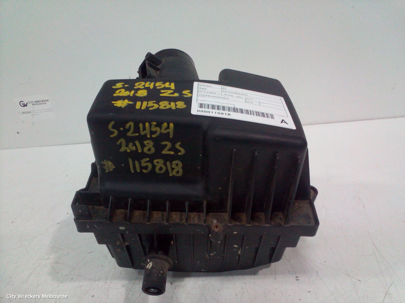 MG ZS AIR CLEANER/BOX, AIR CLEANER, 1.0, PETROL, AZS1, 09/2017 ONWARDS