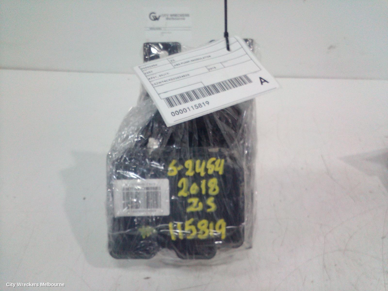 MG ZS ABS PUMP/MODULATOR, AZS1, 09/2017 - 06/2025