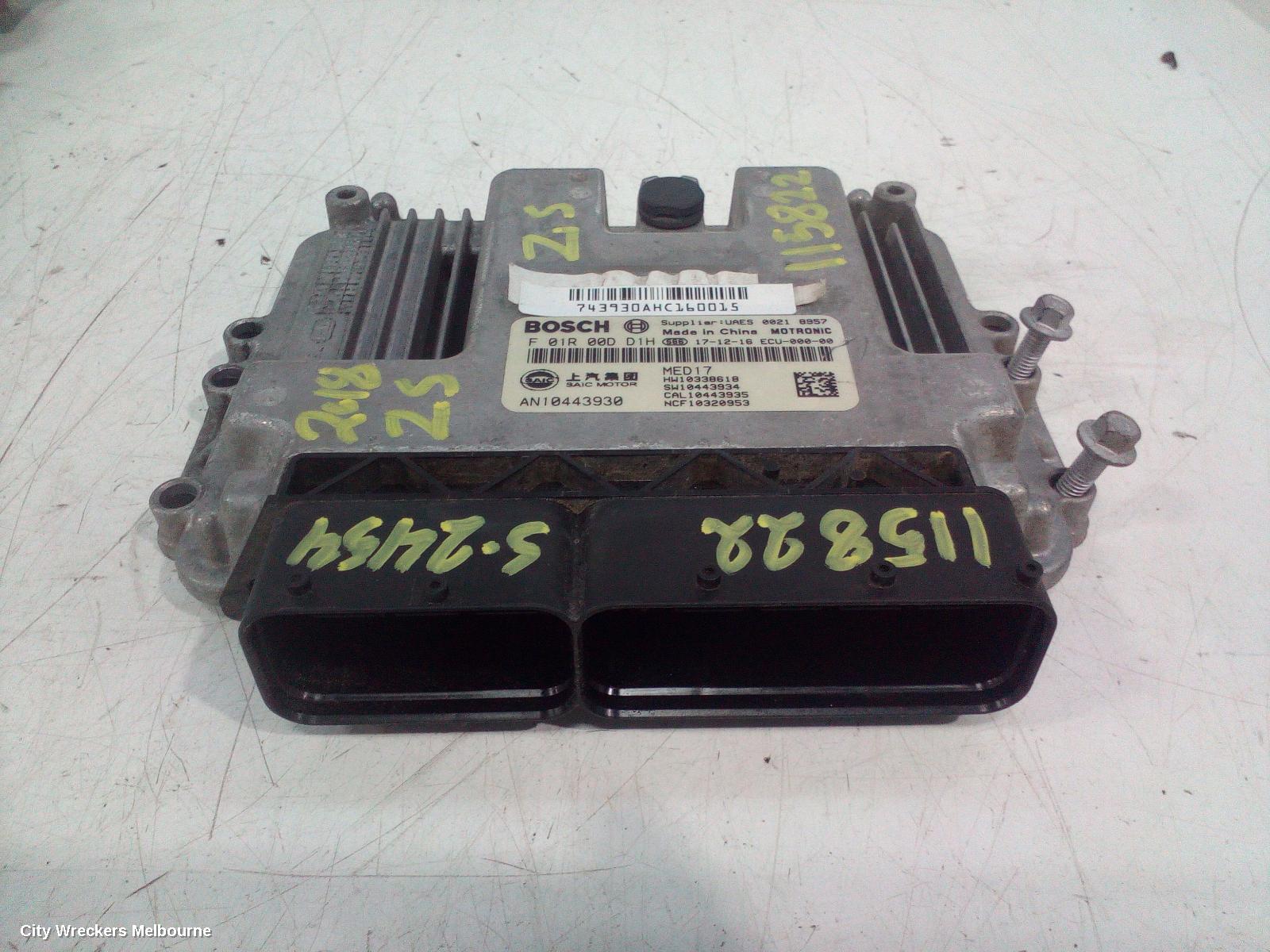 MG ZS ECU, ENGINE ECU, 1.0, PETROL, TURBO, ECU ONLY, AZS1, 09/2017 ONWARDS