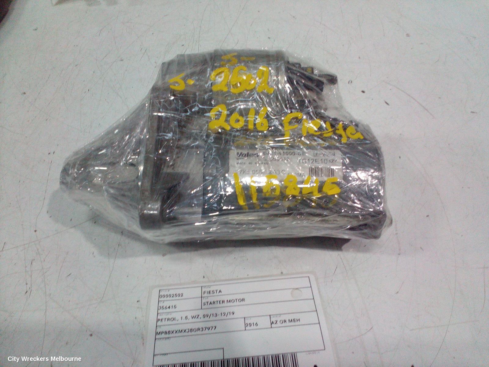 FORD FIESTA STARTER, PETROL, 1.5, WZ, 09/2013 - 12/2019
