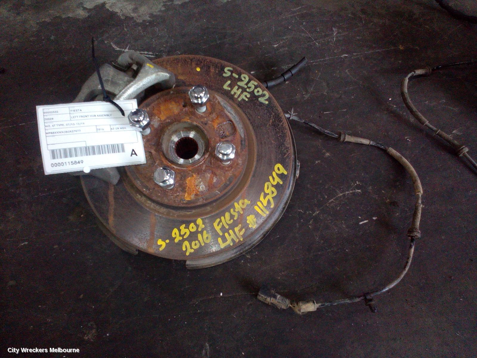 FORD FIESTA LEFT FRONT HUB ASSEMBLY, WZ, ST TYPE, 07/2013 - 12/2019