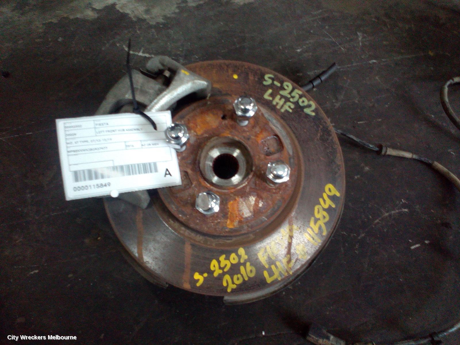 FORD FIESTA LEFT FRONT HUB ASSEMBLY, WZ, ST TYPE, 07/2013 - 12/2019