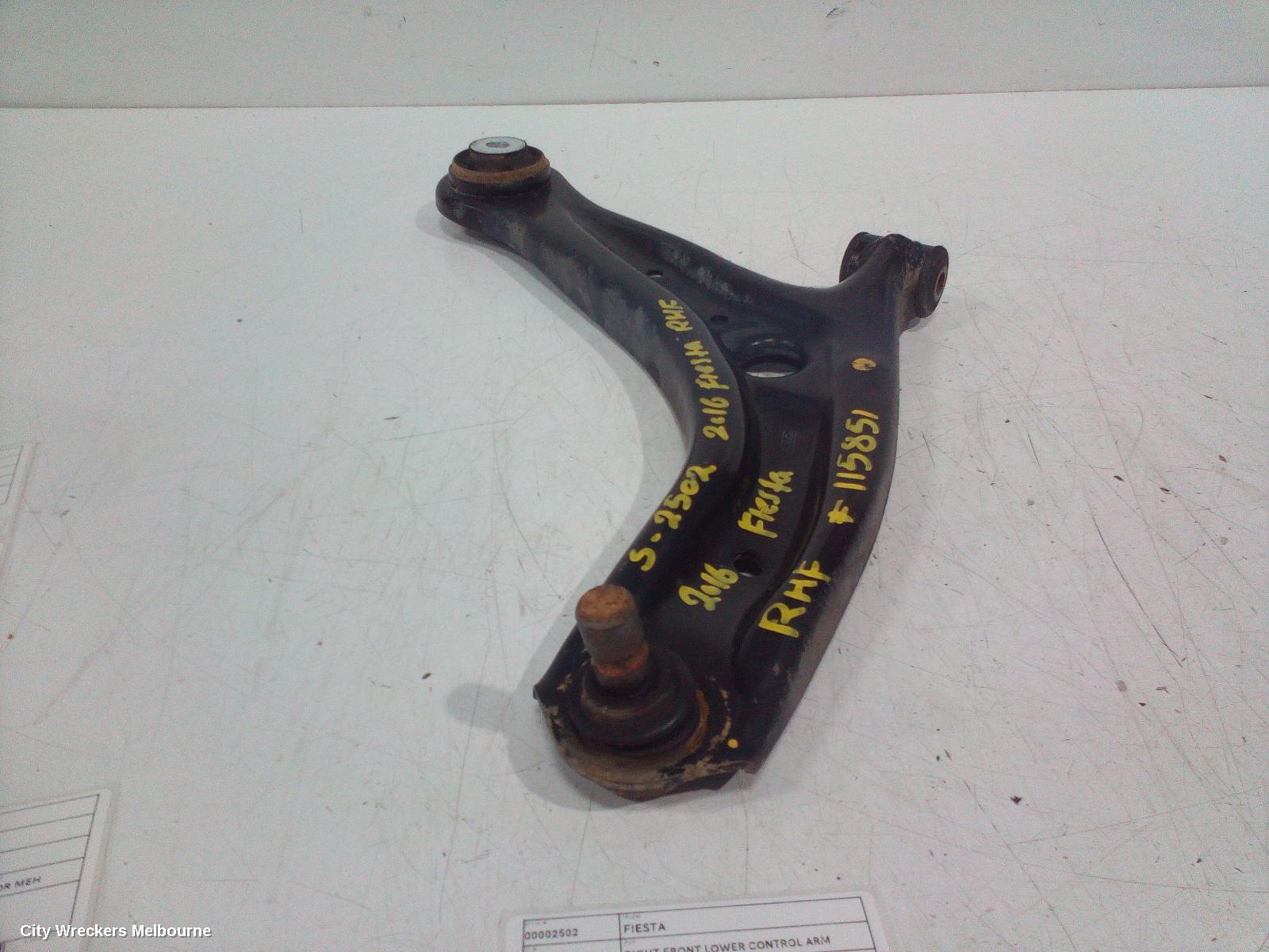 FORD FIESTA RIGHT FRONT LOWER CONTROL ARM, WT-WZ, SEDAN/HATCH, 10/2010 - 12/2019