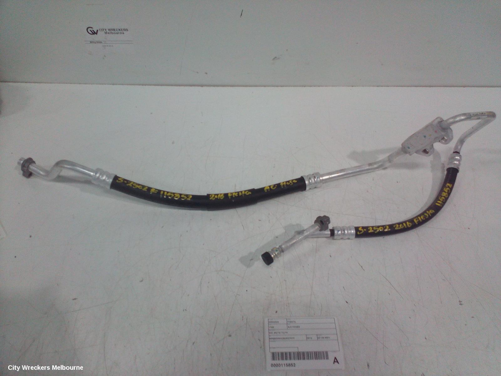 FORD FIESTA A/C HOSES, WZ, PETROL, 1.5, COMPRESSOR TO CONDENSER, 05/2013 - 12/2019