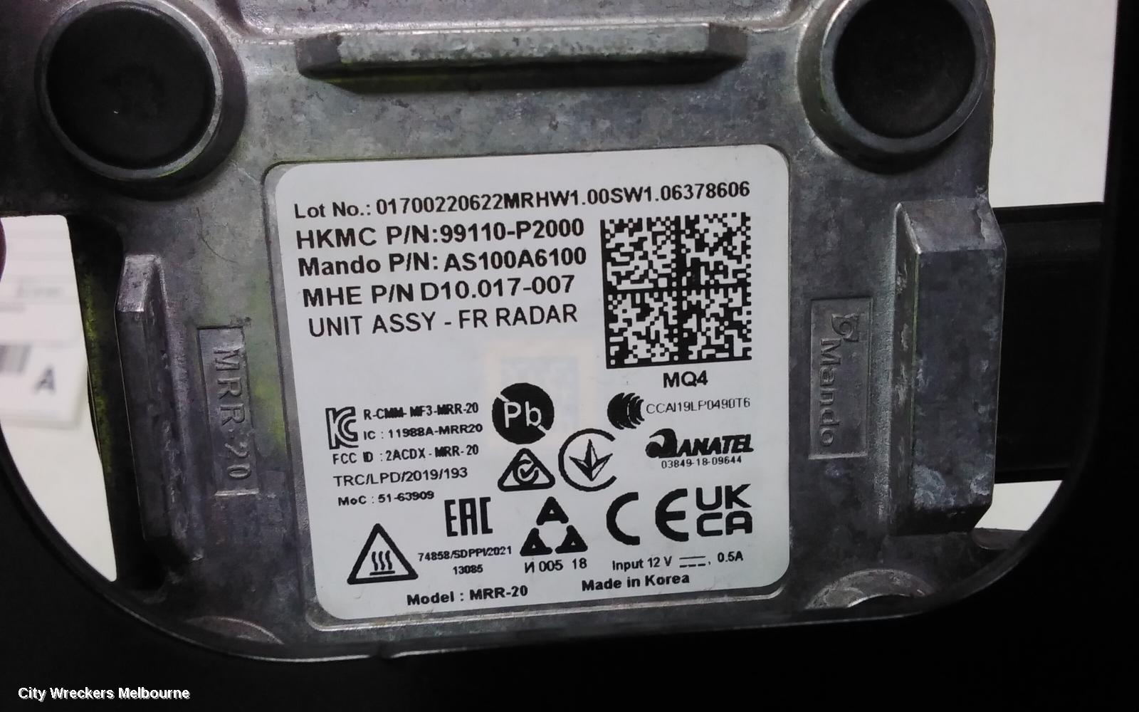 KIA SORENTO, MQ4, 02/2020 ONWARDS, 99110-P2000 FRONT RADAR DISTANCE SENSOR: 115873