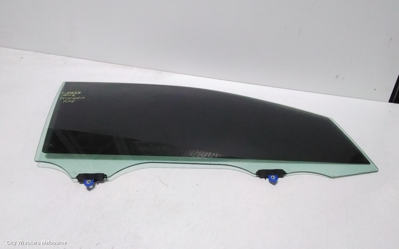 TOYOTA KLUGER RIGHT FRONT DOOR WINDOW, GSU50/GSU55, 12/2013 - 02/2021