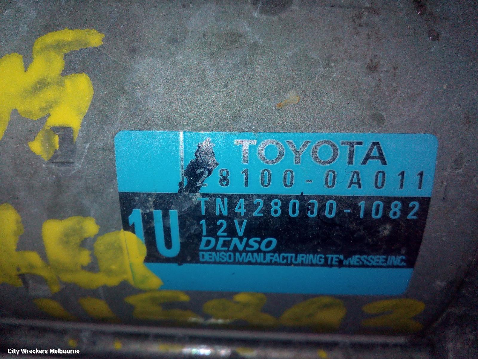 TOYOTA KLUGER STARTER, PETROL, 3.5, 2GR-FE, GSU50/GSU55, 12/2013 - 10/2016