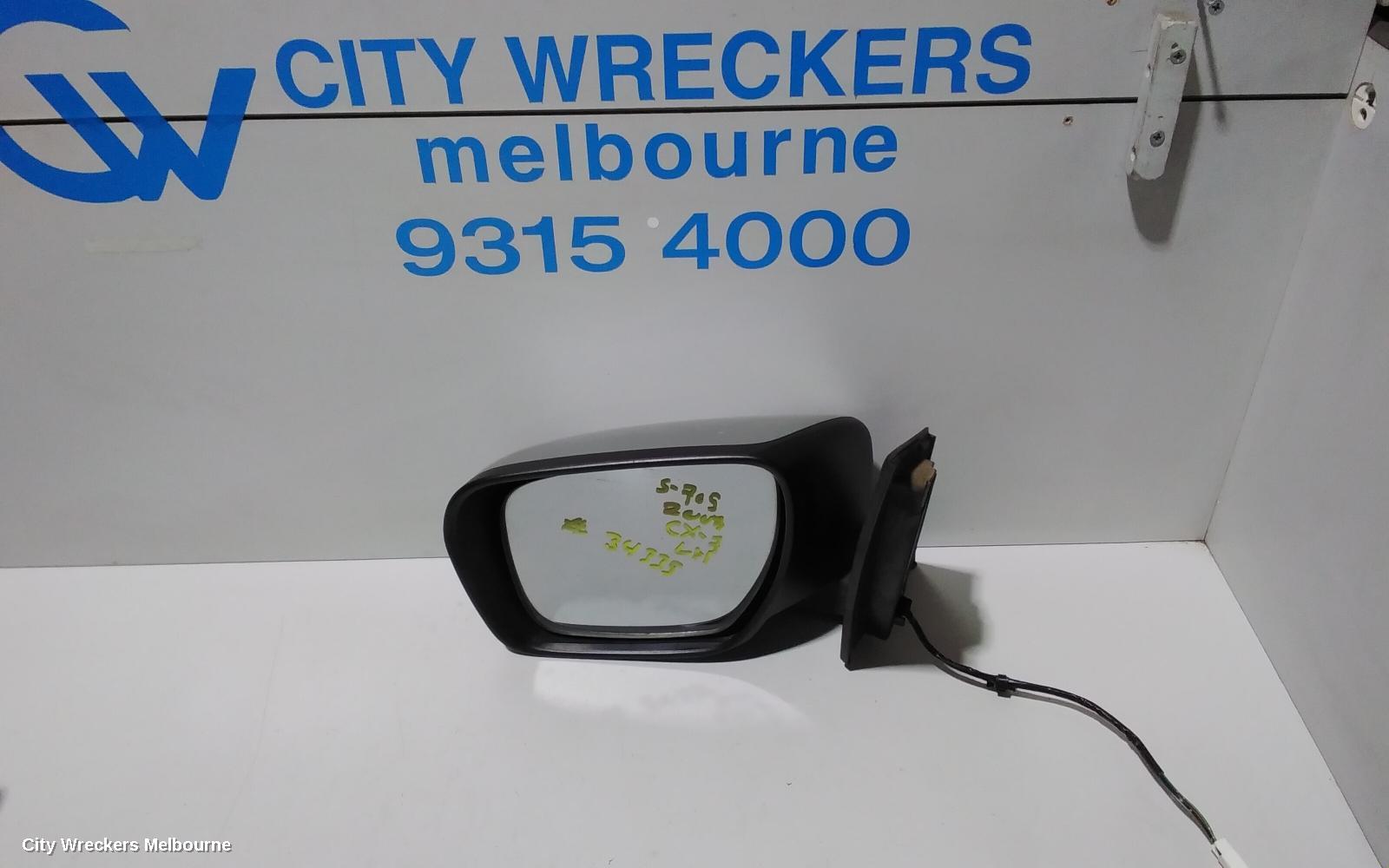 MAZDA CX7 LEFT DOOR MIRROR, ER, NON HEATED, 5 WIRE TYPE, 11/2006 - 02/2012