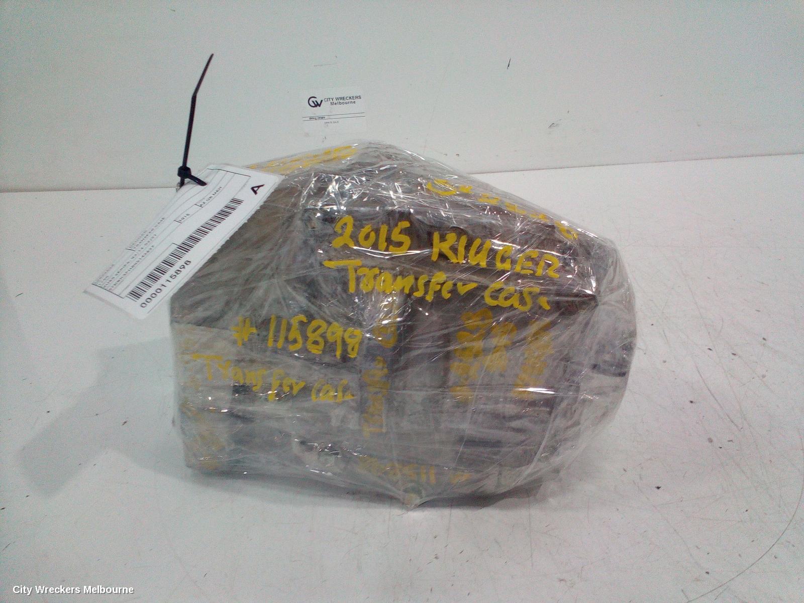 TOYOTA KLUGER TRANSFER CASE, XU50 SERIES, 03/2014 - 02/2021