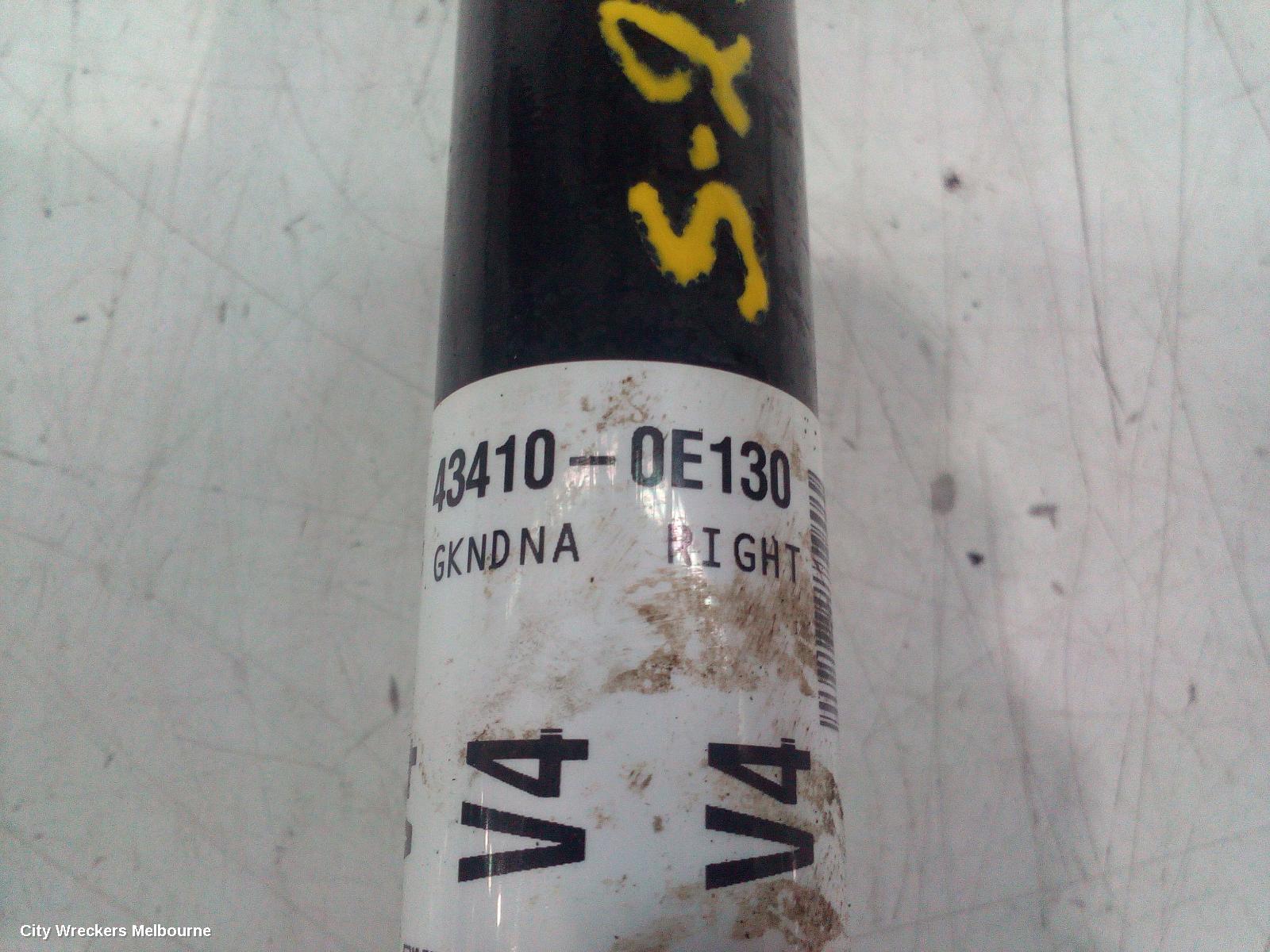 TOYOTA KLUGER RIGHT DRIVESHAFT, FRONT, AUTO, AWD, PETROL, 3.5, 2GR-FE, U660F, GSU50-GSU55, 12/2013 - 10/2016