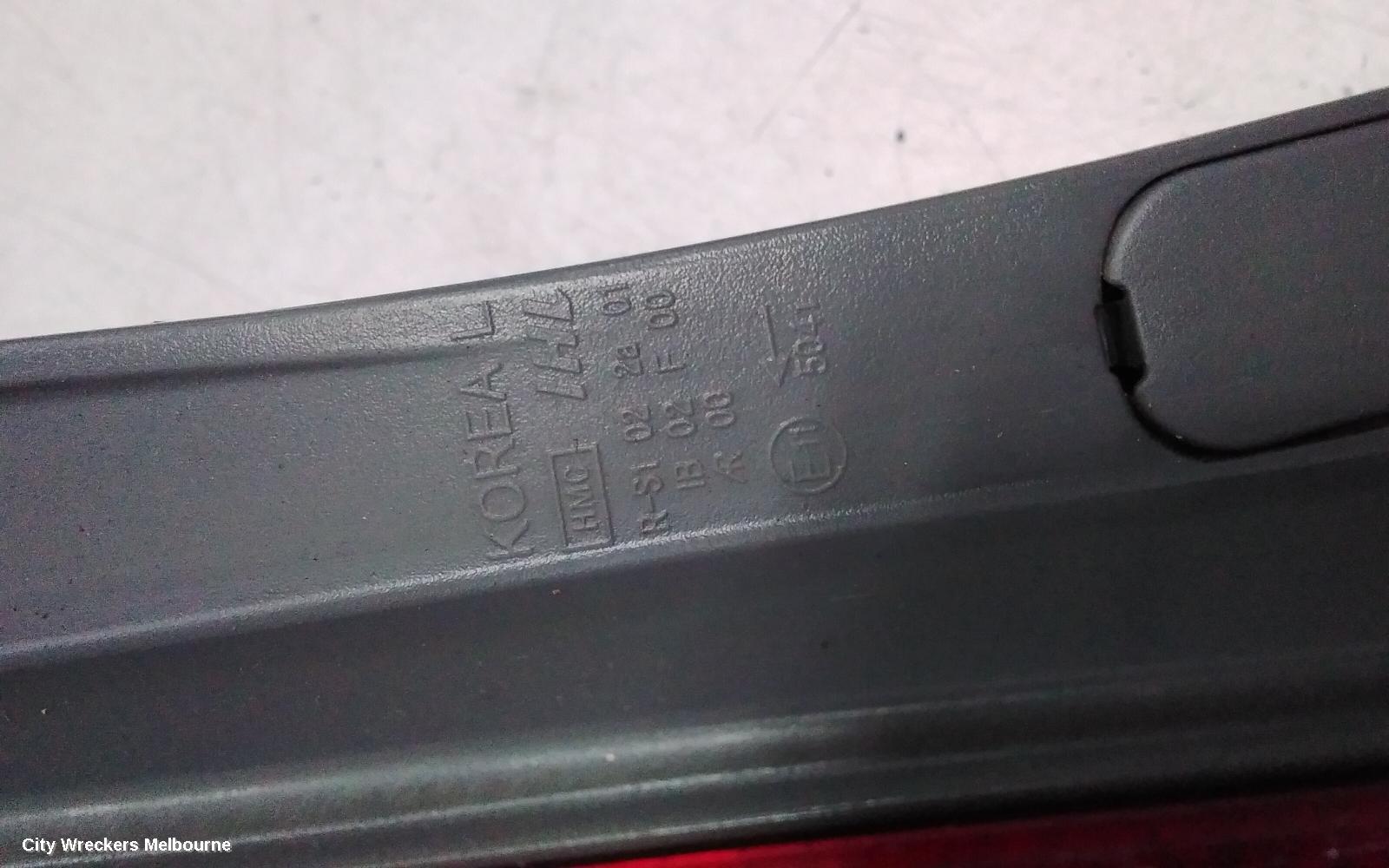 HYUNDAI I30 LEFT TAILLIGHT, FD, HATCH, 09/2007 - 04/2012