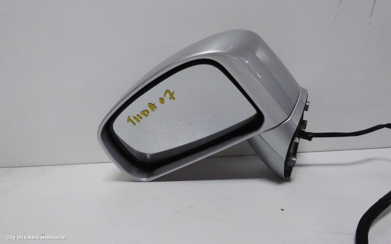 NISSAN TIIDA LEFT DOOR MIRROR, C11, POWER, 3 WIRE TYPE, 09/2004 - 01/2013