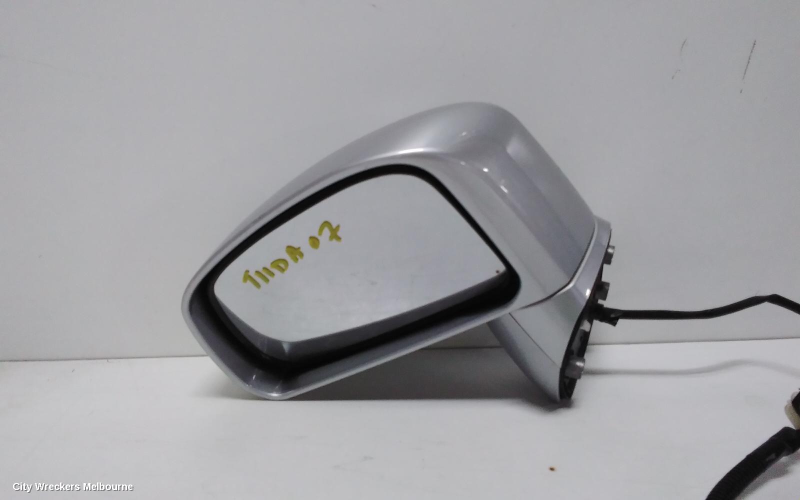 NISSAN TIIDA LEFT DOOR MIRROR, C11, POWER, 3 WIRE TYPE, 09/2004 - 01/2013