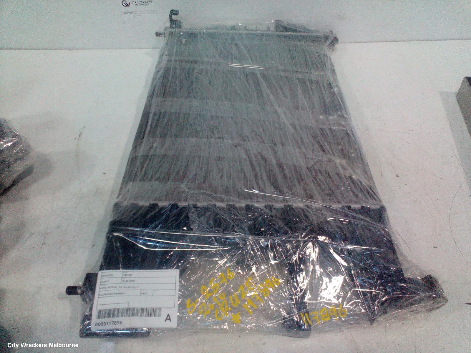 HOLDEN CRUZE RADIATOR, AUTO, PETROL, JG, 03/2009 - 02/2011