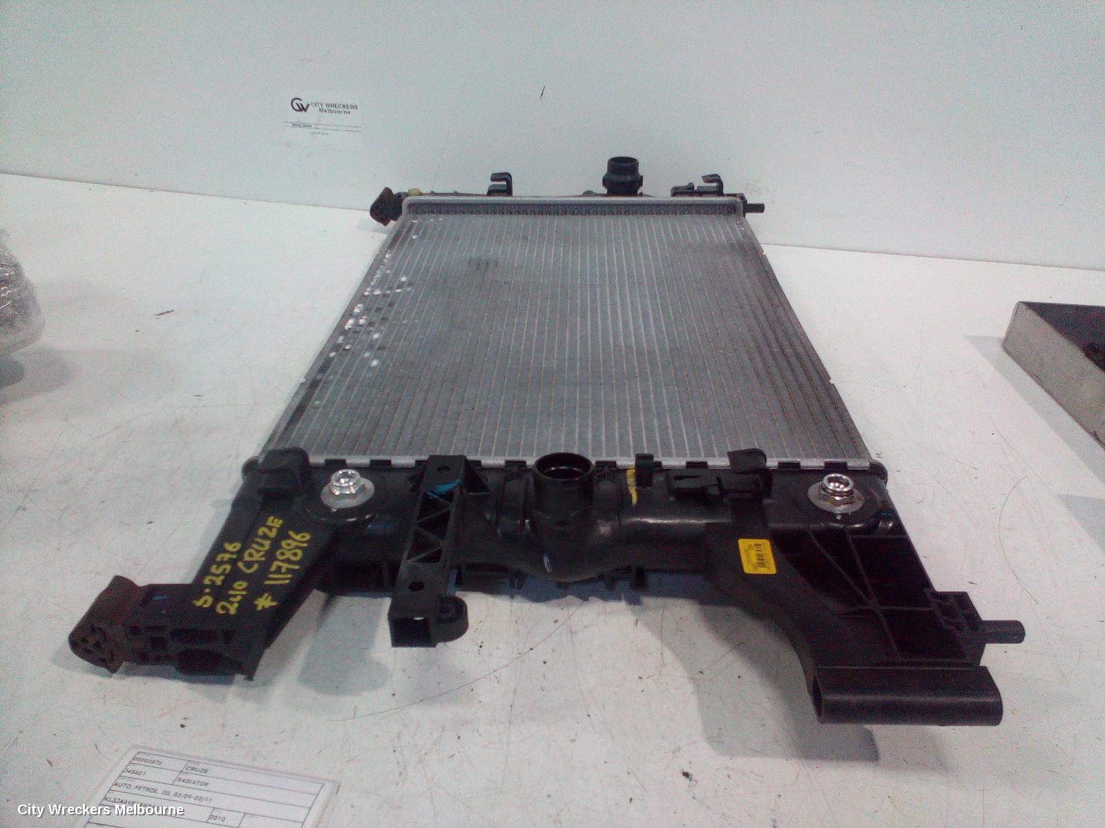 HOLDEN CRUZE RADIATOR, AUTO, PETROL, JG, 03/2009 - 02/2011