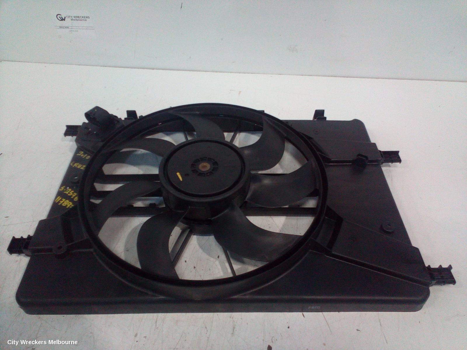 HOLDEN CRUZE FAN, RADIATOR FAN, JG, PETROL, AUTO T/M, 03/2009 - 02/2011