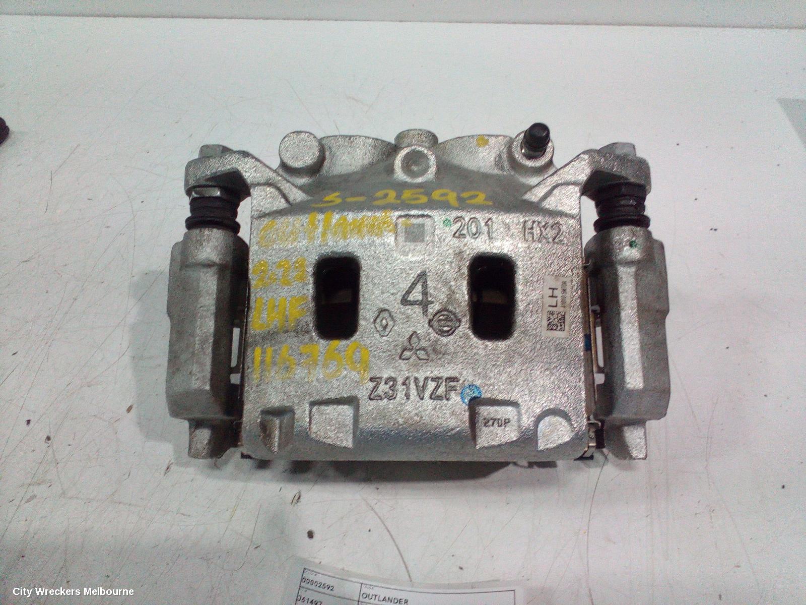 MITSUBISHI OUTLANDER CALIPER, LH FRONT, 4WD, ZM, 08/2021 ONWARDS