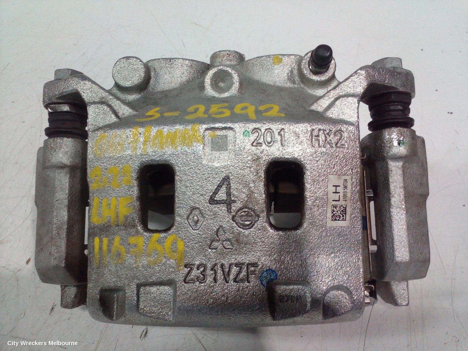 MITSUBISHI OUTLANDER CALIPER, LH FRONT, 4WD, ZM, 08/2021 ONWARDS