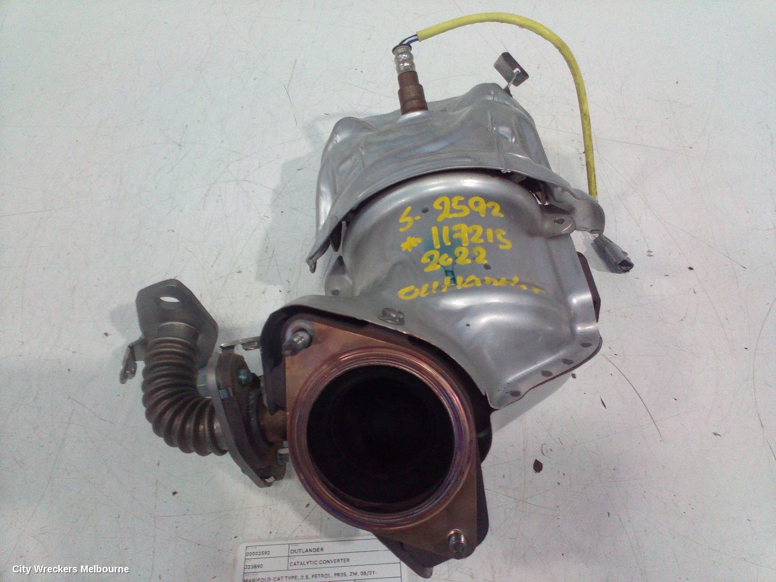 MITSUBISHI OUTLANDER CATALYTIC CONVERTER, MANIFOLD-CAT TYPE, 2.5, PETROL, PR25, ZM, 08/2021 ONWARDS