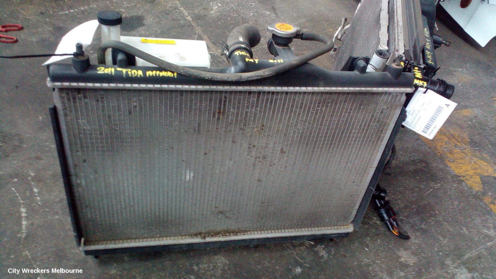 NISSAN TIIDA RADIATOR, MANUAL, C11, 09/2004 - 01/2013