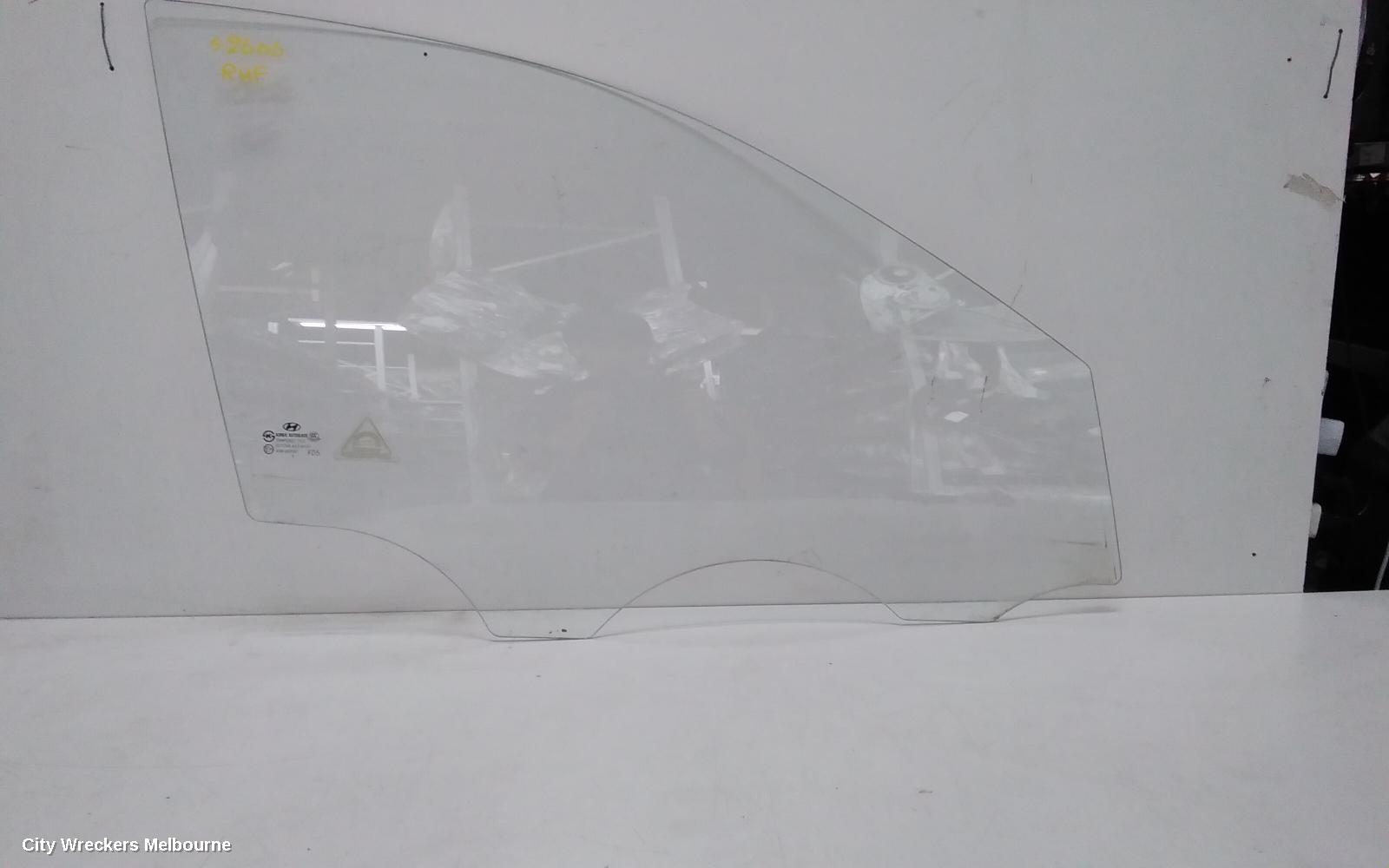 HYUNDAI I30 RIGHT FRONT DOOR WINDOW, FD, HATCH, 09/2007 - 04/2012