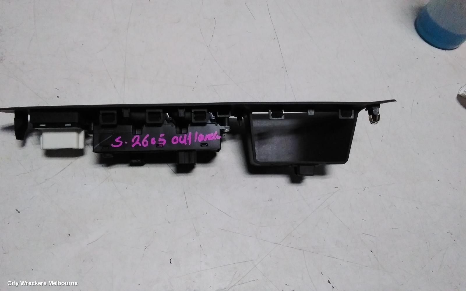 MITSUBISHI OUTLANDER PWR DR WIND SWITCH, RH FRONT (MASTER SWITCH), ZJ, 10/2012 - 03/2015