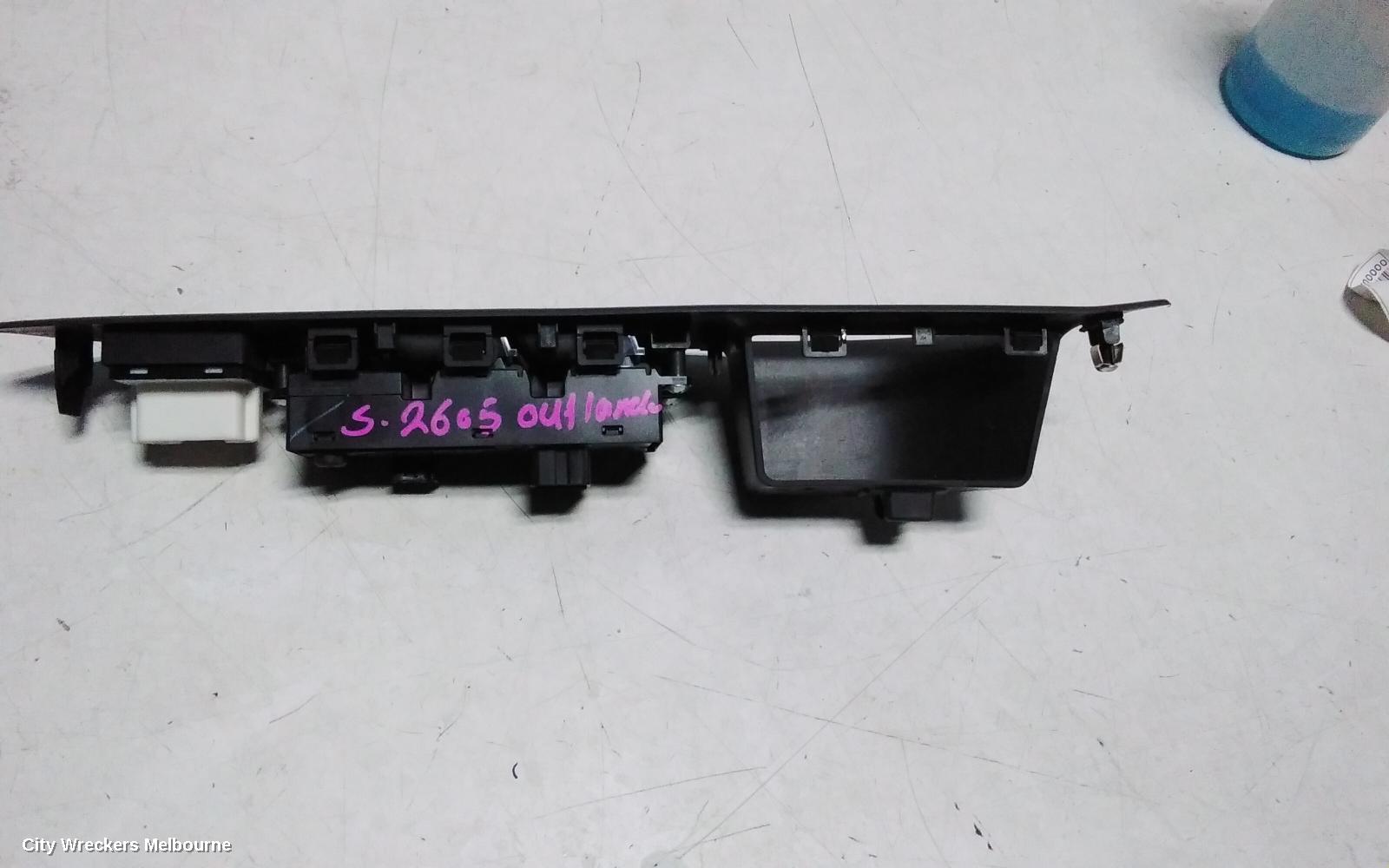 MITSUBISHI OUTLANDER PWR DR WIND SWITCH, RH FRONT (MASTER SWITCH), ZJ, 10/2012 - 03/2015