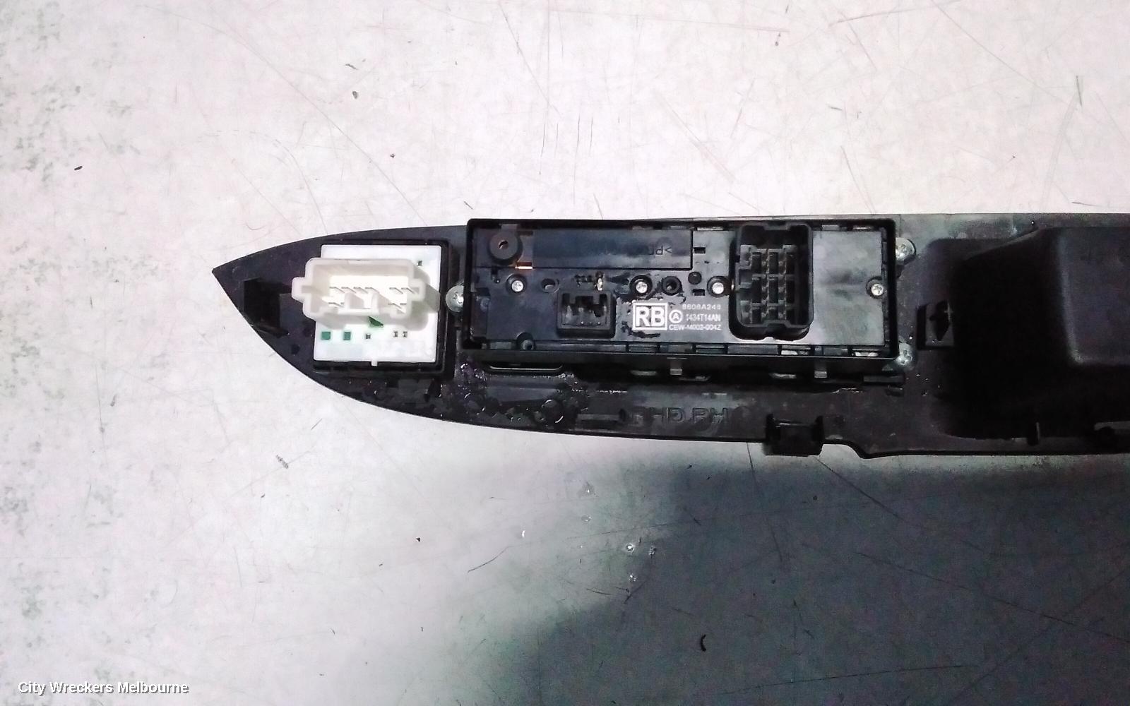 MITSUBISHI OUTLANDER PWR DR WIND SWITCH, RH FRONT (MASTER SWITCH), ZJ, 10/2012 - 03/2015